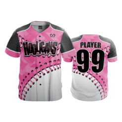 2200 FD ProTek Mens Full Button Down HOOLIGANS-PINK