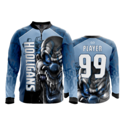 2200 FD Quarter Zip Batting Jacket LS HOOLLIGANS-BLUE