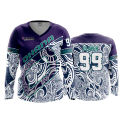 1675 FD Womens V-Neck Longsleeve OHANA-PURPLE-2019