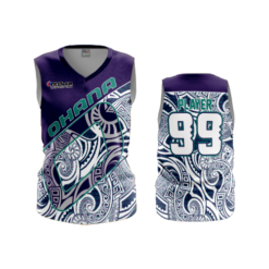 1675 FD Womens V-Neck Sleeveless OHANA-PURPLE-2019
