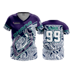 1675 FD Womens V-Neck OHANA-PURPLE-2019