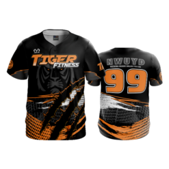 2206 FD ProTek Mens Full Button Down TIGER-FITNESS-BLACK