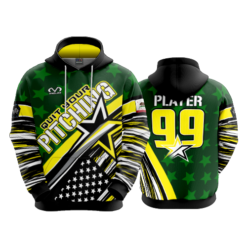 2220 FD Hoody QUIT-YOUR-PITCHING-DK-GREEN