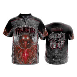2196 FD Quarter Zip Batting Jacket SS _DEVILS-REJECTS-ADDONS