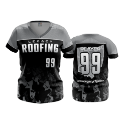 1786 FD Womens V-Neck LEGACY-ROOFING-GREY