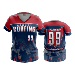 1786 FD Womens V-Neck LEGACY-ROOFING-NAVY