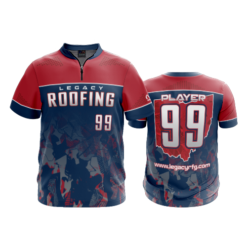 1786 FD Quarter Zip Batting Jacket SS LEGACY-ROOFING-NAVY