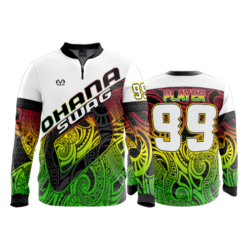 2219 FD Quarter Zip Batting Jacket LS OHANA-SWAG