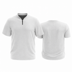 1/4 ZIP PULLOVER RIB COLLAR - ADD ON