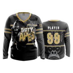 2168 FD Womens V-Neck Longsleeve DIRTY-APES