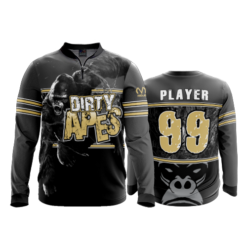 2168 FD Quarter Zip Batting Jacket LS DIRTY-APES