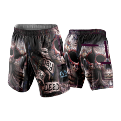 2174 LIGHTWEIGHT MICROFIBER 160gsm SHORT DIA-DE-MUERTOS