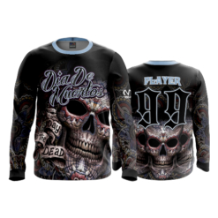 2174 FD Long Sleeve MENS DIA-DE-MUERTOS