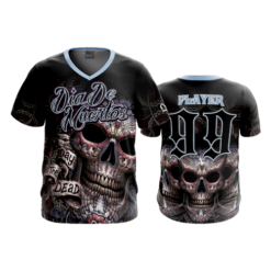 2174 FD Sport V-Neck MENS DIA-DE-MUERTOS