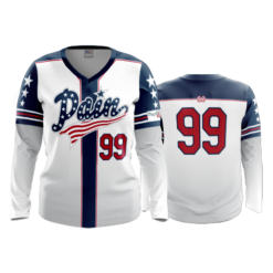 729 FD Womens V-Neck Longsleeve MACON-PAIN-WHITE