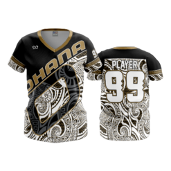 2214 FD Womens V-Neck OHANA-GOLD