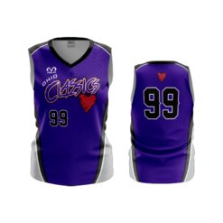 2249 FD Womens V-Neck Sleeveless OHIO-CLASSICS-PURPLE