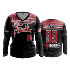 2266 FD Womens V-Neck Longsleeve LA-FAMILIA