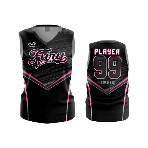 1725 FD Womens V-Neck Sleeveless DARK-CITY-FURY-BLACK