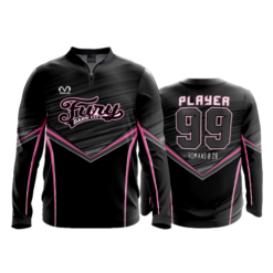 1725 FD Quarter Zip Batting Jacket LS DARK-CITY-FURY-BLACK