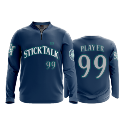 1466 FD Quarter Zip Batting Jacket LS STICK-TALK-NAVY