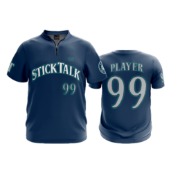 1466 FD Quarter Zip Batting Jacket SS STICK-TALK-NAVY