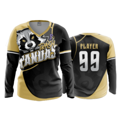 2269 FD Womens V-Neck Longsleeve TRASH-PANDAS