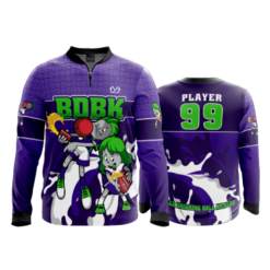 869 FD Quarter Zip Batting Jacket LS BDBK