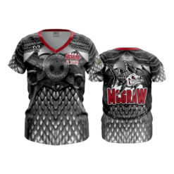 2229 FD Womens V-Neck TEAM-MCGRAW