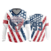 2232 FD Womens V-Neck Longsleeve WINGS-FOR-OUR-TROOOPS