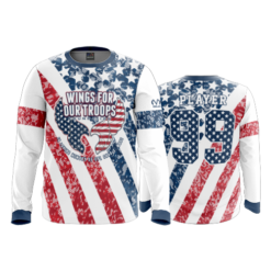 2232 FD Long Sleeve MENS WINGS-FOR-OUR-TROOOPS