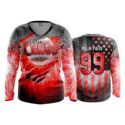 1374 FD Womens V-Neck Longsleeve CHAOS