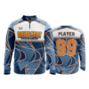 464 FD Quarter Zip Batting Jacket LS BRITE-SPOT-FLO-FLO INK + $5