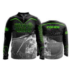 2248 FD Quarter Zip LS - Ribbed Collar NOCTURNAL-ADDICTION-FLO-FLO INK + $5