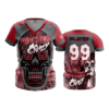 2245 FD Womens V-Neck PITCHES-B-CRAZY