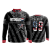 2262 FD Quarter Zip Batting Jacket LS HIT-SQUAD