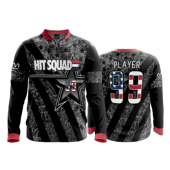 2262 FD Quarter Zip Batting Jacket LS HIT-SQUAD
