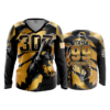 1727 FD Womens V-Neck Longsleeve 307-MISFITS-GOLD