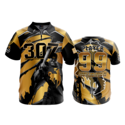 1727 FD Quarter Zip Batting Jacket SS 307-MISFITS-GOLD