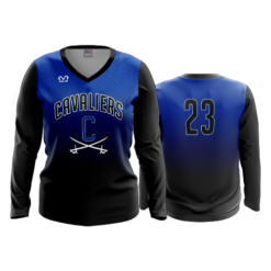 2241 FD Womens V-Neck Longsleeve - CL CAVALIERS