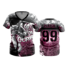 2230 FD Womens V-Neck GET-TO-DA-CHOPPA-PINK