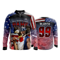 1983 FD Quarter Zip Batting Jacket LS
