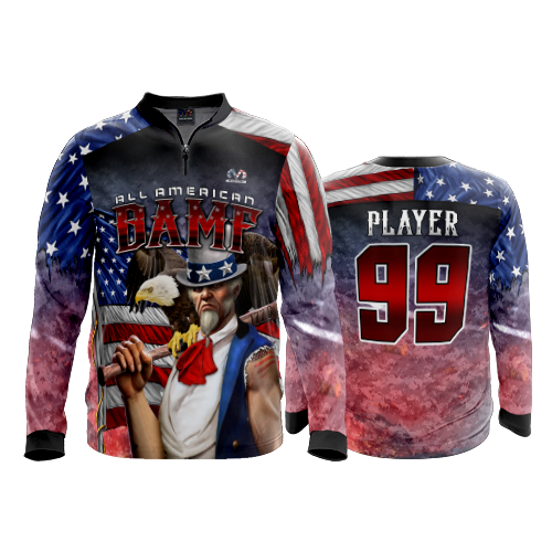 1983 FD Quarter Zip Batting Jacket LS