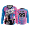 1852 FD Womens V-Neck Longsleeve SUICIDE-SQUAD-PINK