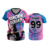 1852 FD Womens V-Neck SUICIDE-SQUAD-PINK