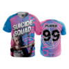 1852 FD ProTek Mens Full Button Down SUICIDE-SQUAD-PINK