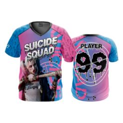 1852 FD Sport V-Neck MENS SUICIDE-SQUAD-PINK
