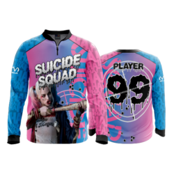 1852 FD Quarter Zip Batting Jacket LS SUICIDE-SQUAD-PINK