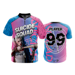 1852 FD Quarter Zip Batting Jacket SS SUICIDE-SQUAD-PINK