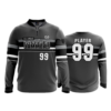 2296 FD Quarter Zip Batting Jacket LS COLUMBUS-JAMMERS-BLACK